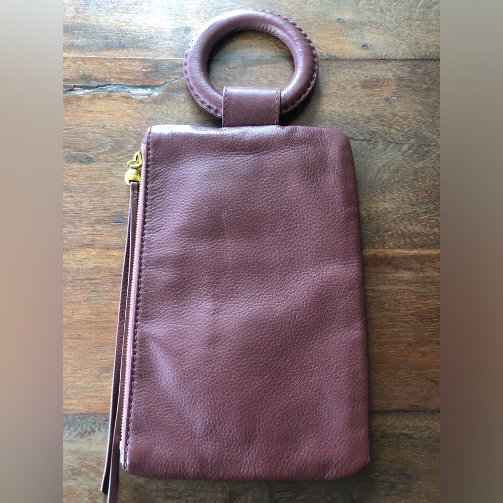 HOBO - Wristlet/Handle Clutch 100% Leather + Brick Brown - Picture 13 of 15